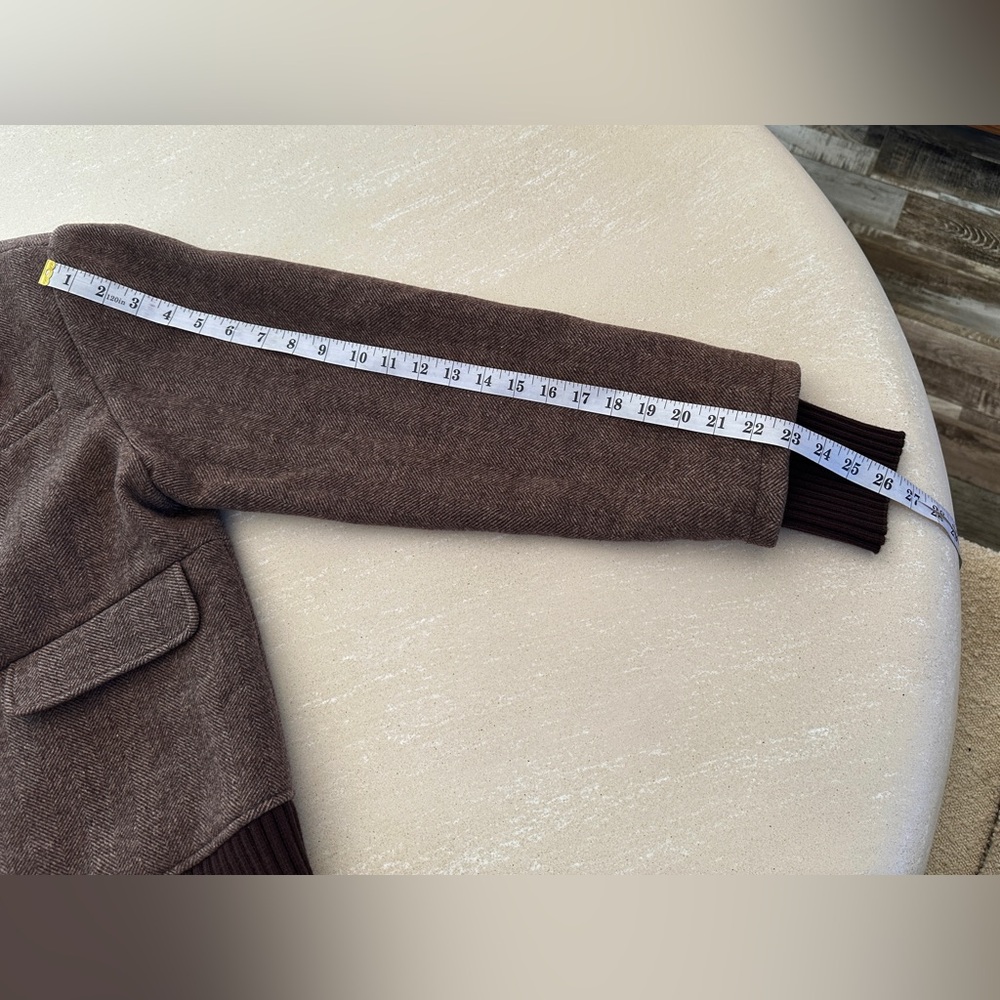 NEW FAVORITE DAUGHTER the city bomber jacket in chocolate herring - Picture 11 of 11
